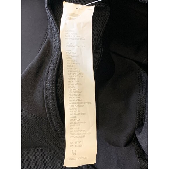 Fabletics Trinity High-Impact Sports Bra Size Medium M Black Women Athletic New - Picture 5 of 6